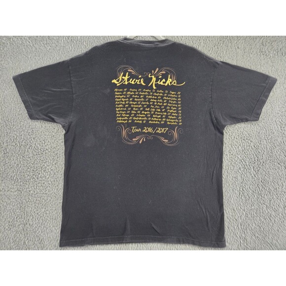 Stevie Nicks Shirt Mens XL 24 Karat Gold 2016 Tour Concert T Shirt Music Band - Picture 4 of 6